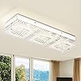 Ceiling Light, Bathroom Ceiling Light Fixtures Crystal Flush Mount Ceiling Light Linear Kitchen Ceiling Light Hallway Lighting Fixtures Ceiling LED Bathroom Ceiling Lights for Bedroom Office Entryway