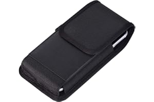 Nylon Cell Phone Case Belt Holster Pouch Belt Loop Phone Holder for iPhone 17, 17 Pro,16, 16e, 16 Pro, 15, 15 Pro, 14, 14 Pro