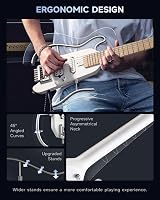 Donner HUSH-X Featherlight Travel Electric Guitar Kit Metallic White view 4