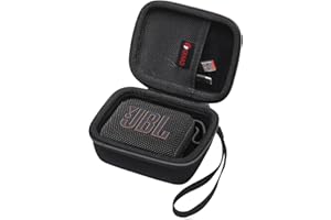 XANAD Hard Case for JBL GO 4/ GO 3 Portable Bluetooth Speaker - Travel Protective Carrying Storage Case Bag(Black)