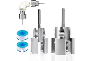 PIHJFEWA 2Pcs Integrated Internal & External Pipe Threading Tool Dies for 1/2"& 3/4" Pipe Sizes,Dual-Function Electric Drill Compatible 2 in 1 Pvc Pipe Thread Cutting Tool for Home Repair