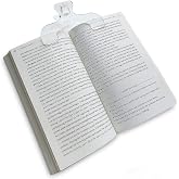 Molishan Transparent Book Page Holder for Reading, Book Opener Holder Convenient for Reading Teaching and Fixing Music Book, Page Marker Clips for Teacher Clerk 1Pc