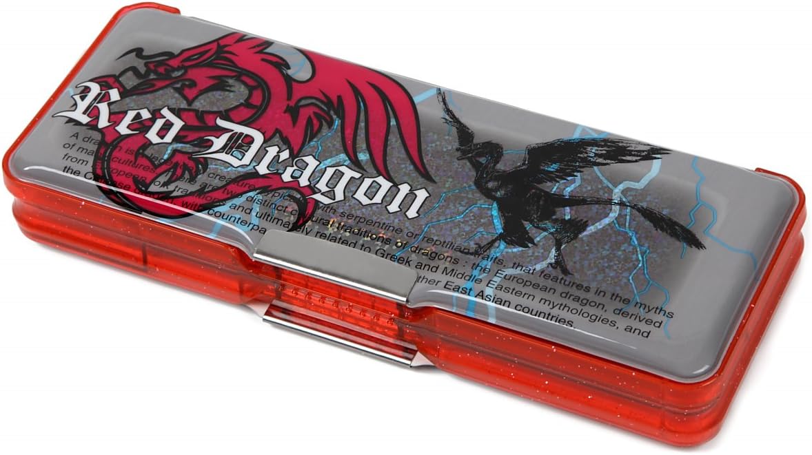 Amazon 筆箱 小学生 幼稚園 男の子 両面開き ペンケース 格好いい サッカー ドラゴン ドラゴン ペンケース 文房具 オフィス用品