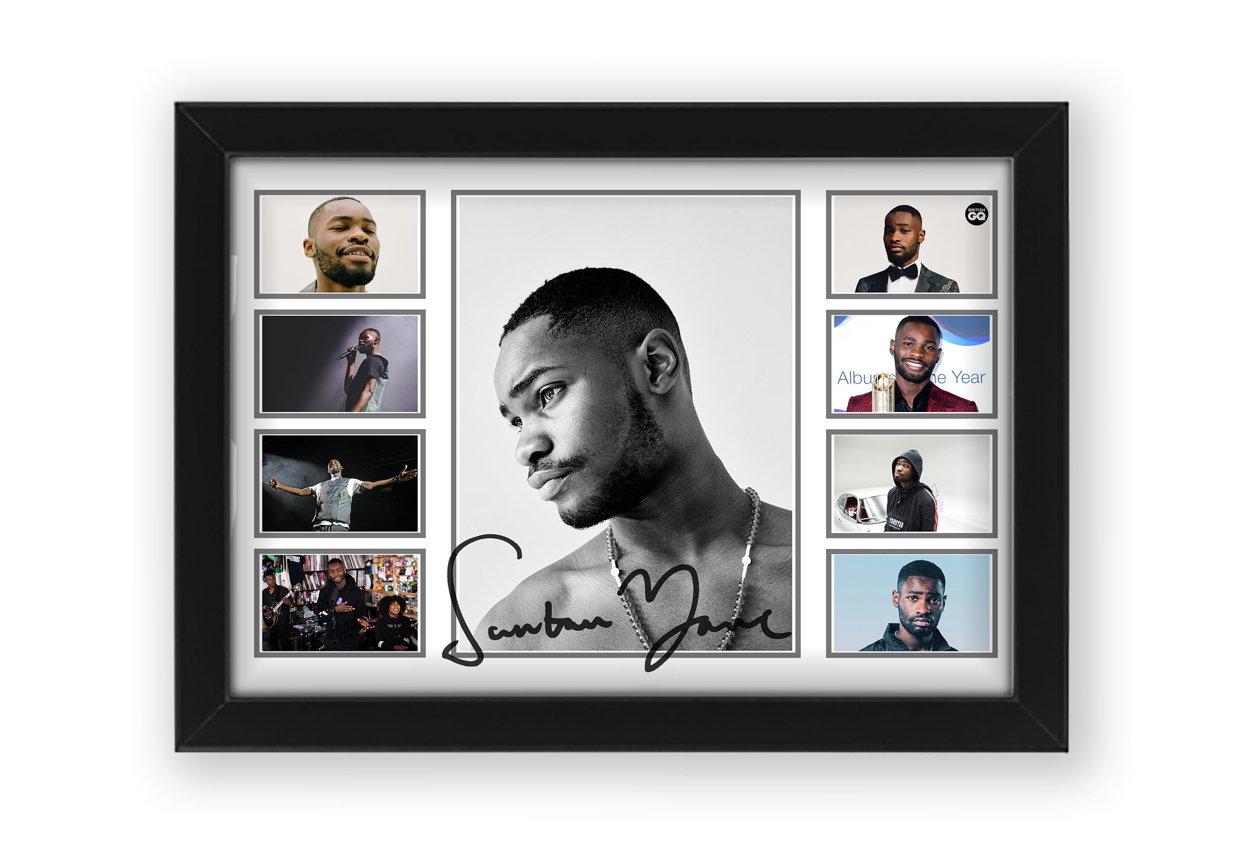 Santan Dave Signed Poster Print - Limited Edition Autograph Fan Gift – Collectible Memorabilia Merchandise (Framed A3 (30x40cm))