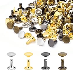 400Sets Assorted 8mm Double Cap Rivet, Leather