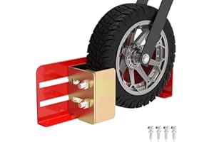 Fengone Mower Wheel Boot Lock for Small Mower Boot Secure on Open Enclosed Trailers or Garage fit Small Mowers Diameters from