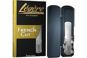 Légère Reeds - Alto Saxophone Reed, French Cut, Strength 2.00 (ASF2.00) - Premium Synthetic Woodwind Reed