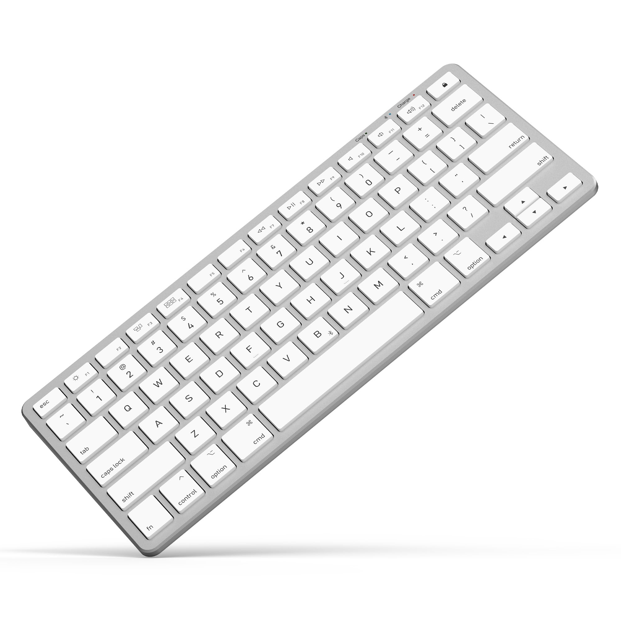 Photo 1 of Compact Wireless Keyboard for Apple Mac OS with Optimized Shortcut Keys,Bluetooth-Enabled Connection, 45-Day Life Recharageable Battery, Scissor-Switch Keys Typing for iMac/Mac Mini or MacBook Laptop