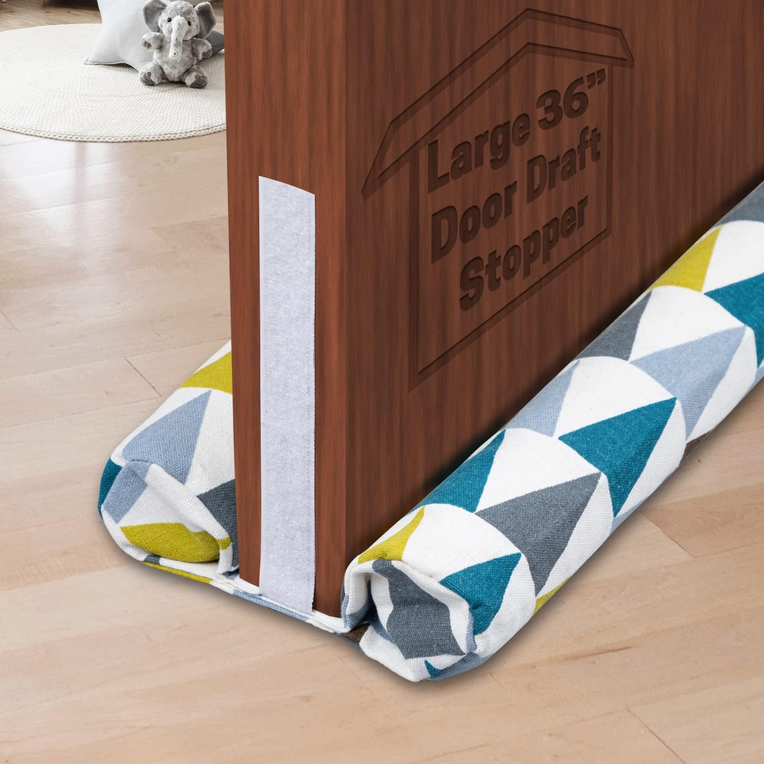 Draft Stoppers - VISEMAN Twin Door Draft Stopper Guard, Door Noise Blocker, Adjustable Door Sweeps Window Blocker, Door Bottom Weather Stripping, 20 to 36