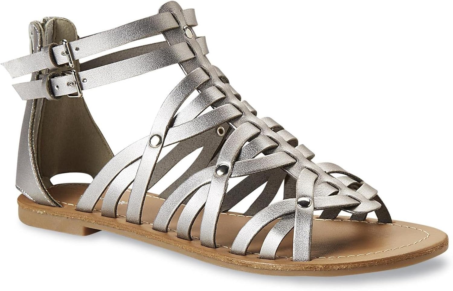 patent flat sandals