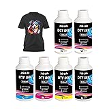 PYD Life DTF Ink 500 ML x 6,Premium DTF Ink for PET