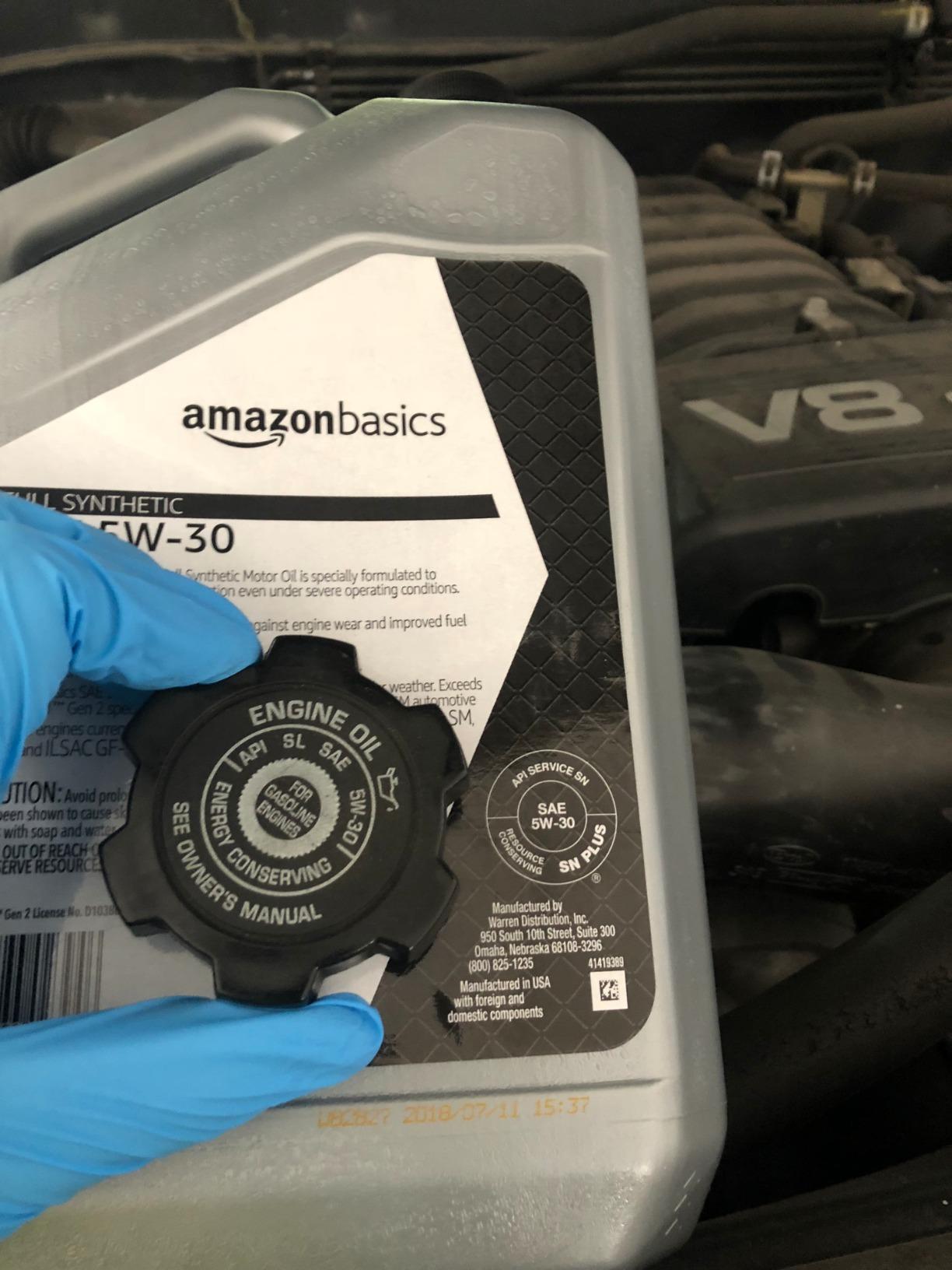 5/mo Finance AmazonBasics Conventional Motor Oil 5W30 1 Quart