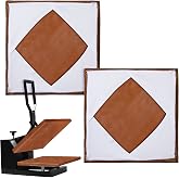 Zhengmy 2 Pcs Heat Press Cover Protector 15x15'' Sheets | for Top Bottom Platens, Reusable Non Stick High Temperature Heat Press Platen Wrap Cover, Protecting Sublimation Machine