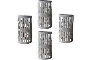 ANGCHINE 4PCS PVC Tree Trunk Protector,Resizable New Tree Protection Fence Sapling Guard Wrap Tubes Tree Guard Bark Plant Protectors | Protects Against Sun Scald,Squirrel,Mowers,Trimmers,Animals (4 PCS)