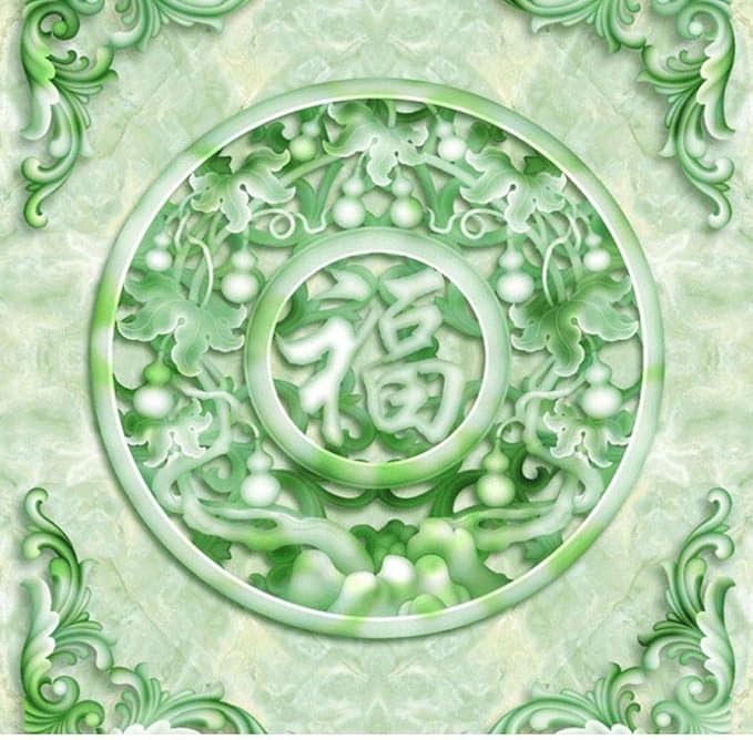 Benutzerdefinierte Photo Floor Wallpaper Jade Kürbis Glück im