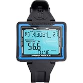 Cressi Raffaello Dive Computer, Built-in Digital Compass, Black/Blue | Bluetooth &amp; USB Log Transfer, Apnea &amp; Gauge Modes, 4-Year User Battery, Freediving Watch, Dive Watch for Fall Dives