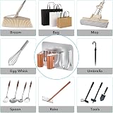 homeasy Mop Broom Holder 4 Pcs Stainless Steel Self Adhesive Wall Mounted view 6