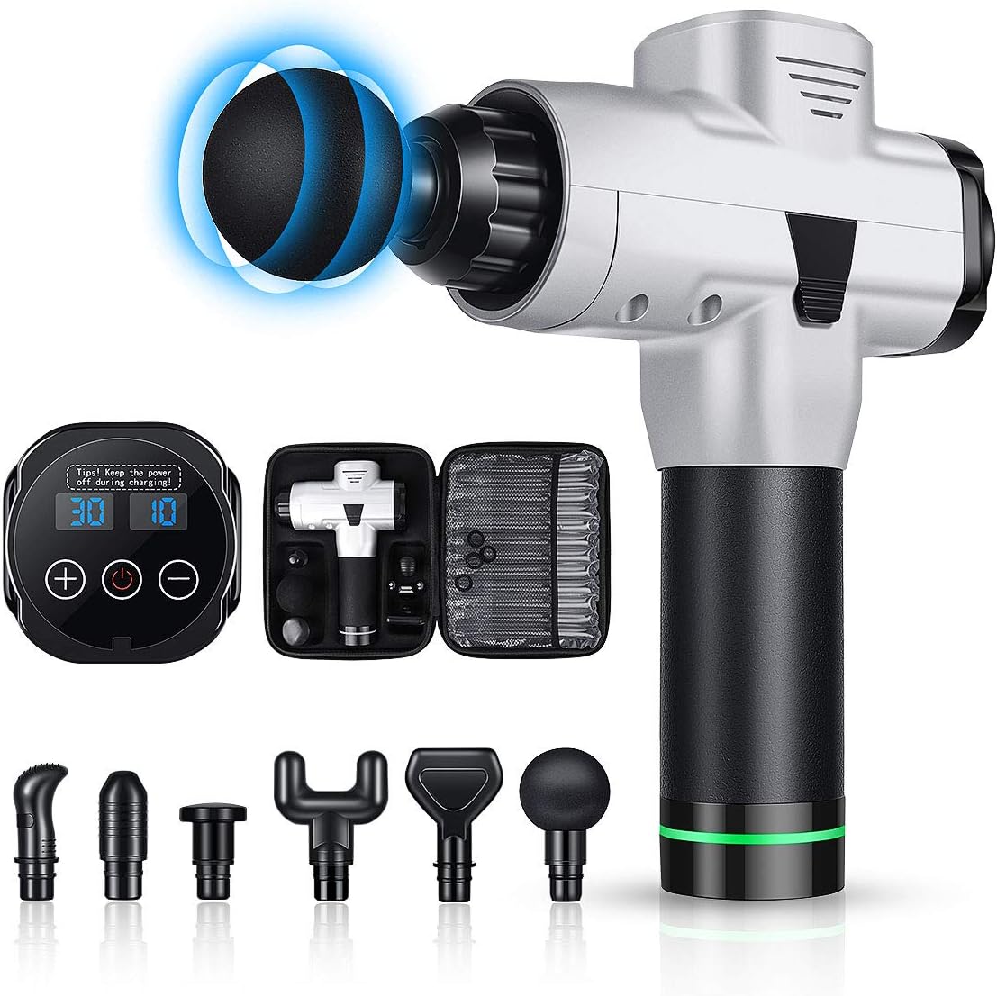 Muscle Gun Massager 30 Adjustable Speeds Deep Tissue