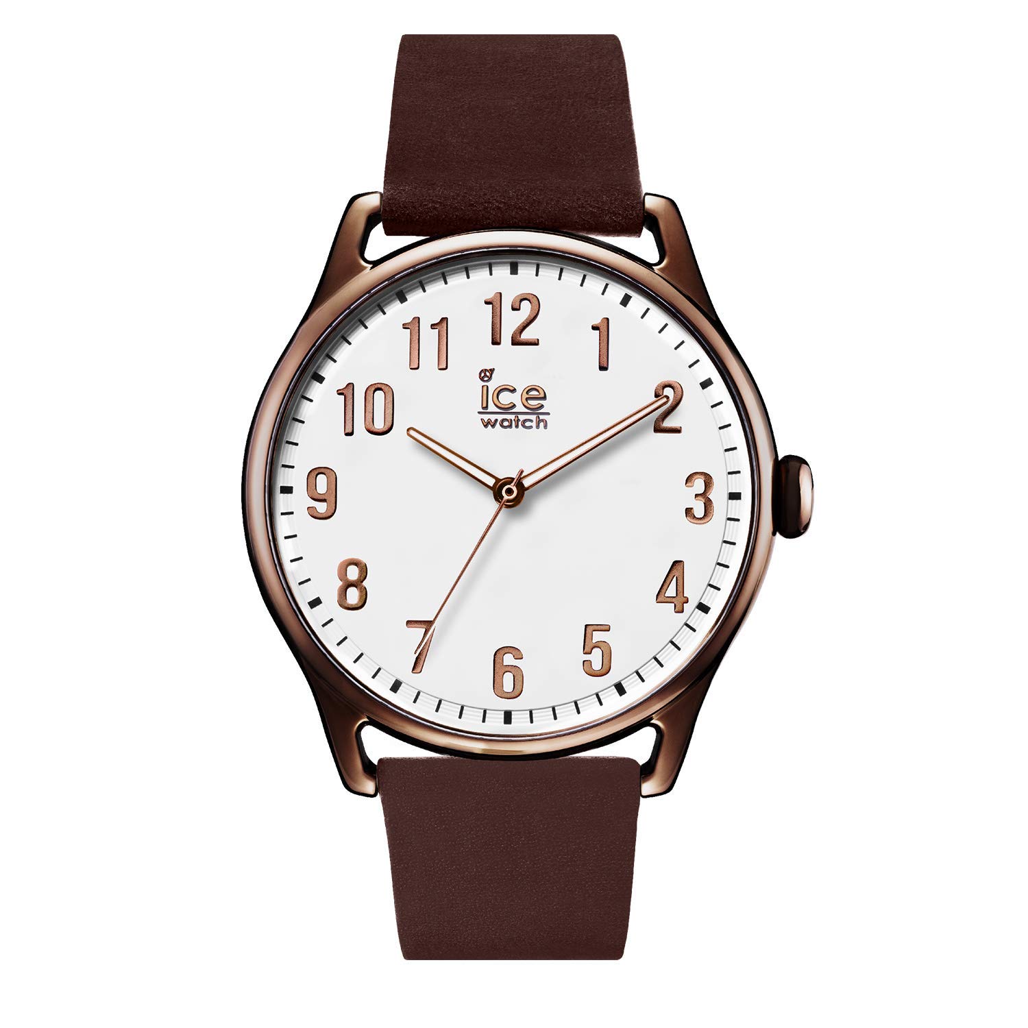 ICE-WATCH ice-time Mens Analogue Quartz Watch with Leather Bracelet IC013047