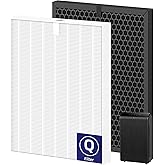 5510 5520 Replacement Filter Q Compatible with Winix 5510, 5520 PlasmaWave Air Purifi-ers, 1 x HEPA Filter + 1 x Activated Carbon Filter Combo for Dust Pollen Pet Smoke, Part# 1712-0123-00