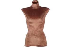 ULTECHNOVO Female Mannequin Cover Half Body Dress Form Replacement Velour Fabric Sleeve for Clothing Store Display 32In Retail Prop