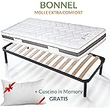 Materasso Singolo 80x190 Cm Waterfoam - Ortopedico, 20 Cm Spessore, Con Cuscino Memory, Made In Italy - Foto 10