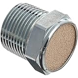 Parker 047120012 Sintered Bronze Breather Vent, 3/4 " NPT Male, 1" Length, 150 psi