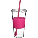 Copco 2510-9281 Sierra Tritan Cold Tumbler with Removable Straw, 24-Ounce, Hot Pink