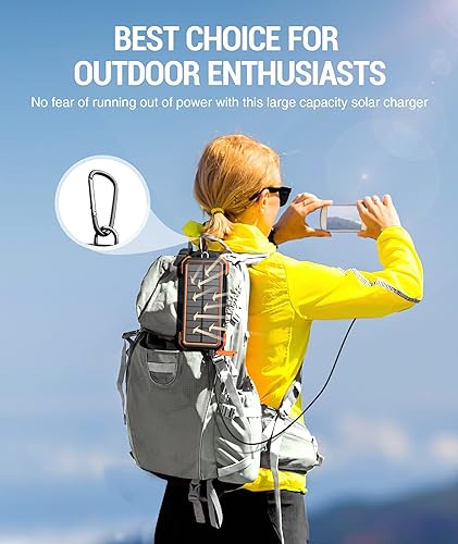 BLAVOR Solar Power Bank, PD 18W Fast Charging 10W Wireless