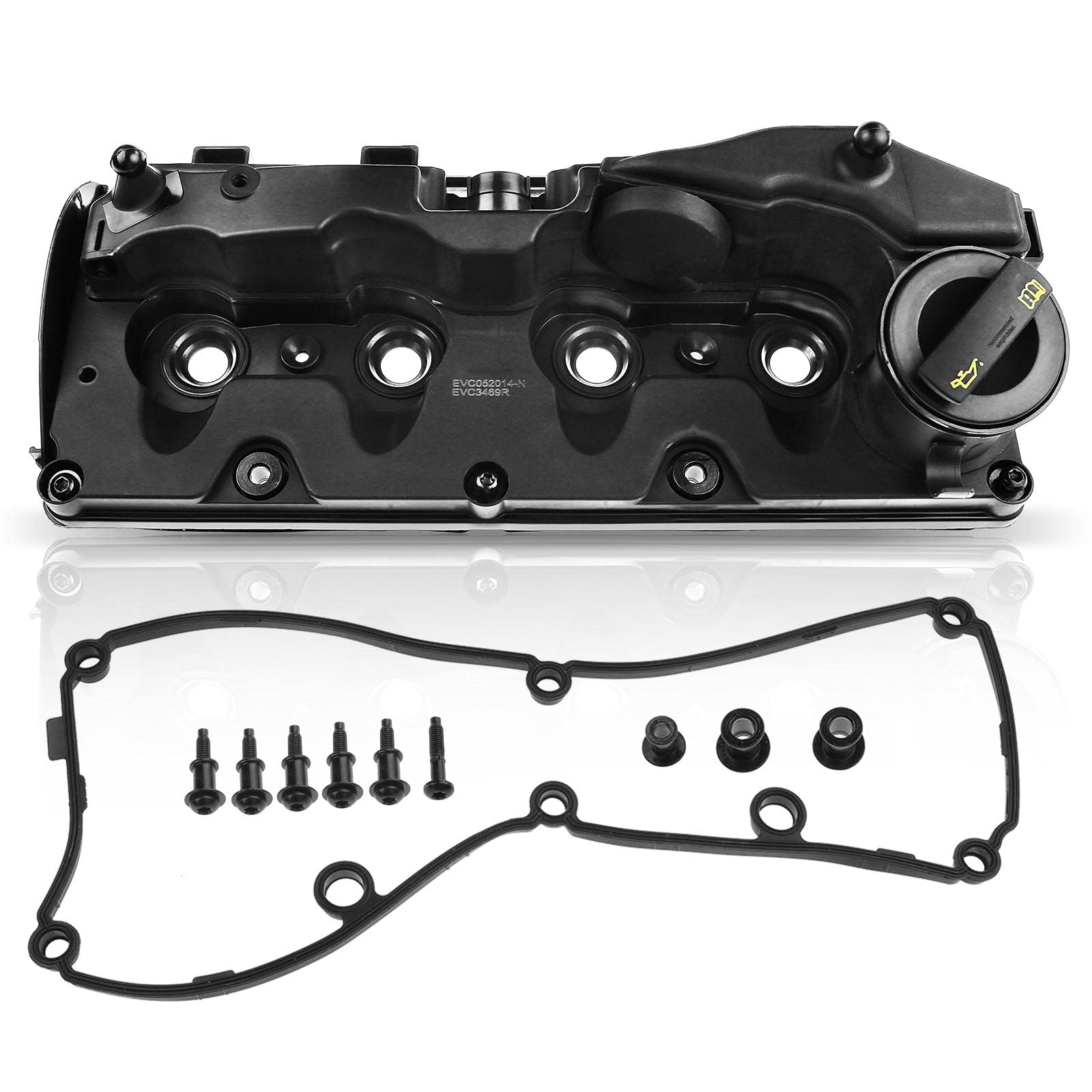 Photo 1 of A-Premium Engine Valve Cover, with Valve Cover Gasket & Oil Filler Cap & Bolt, Compatible with Volkswagen Passat 2012 2013 2014, 2.0L Diesel, Replace # 03L103469R, 03L103-469-R