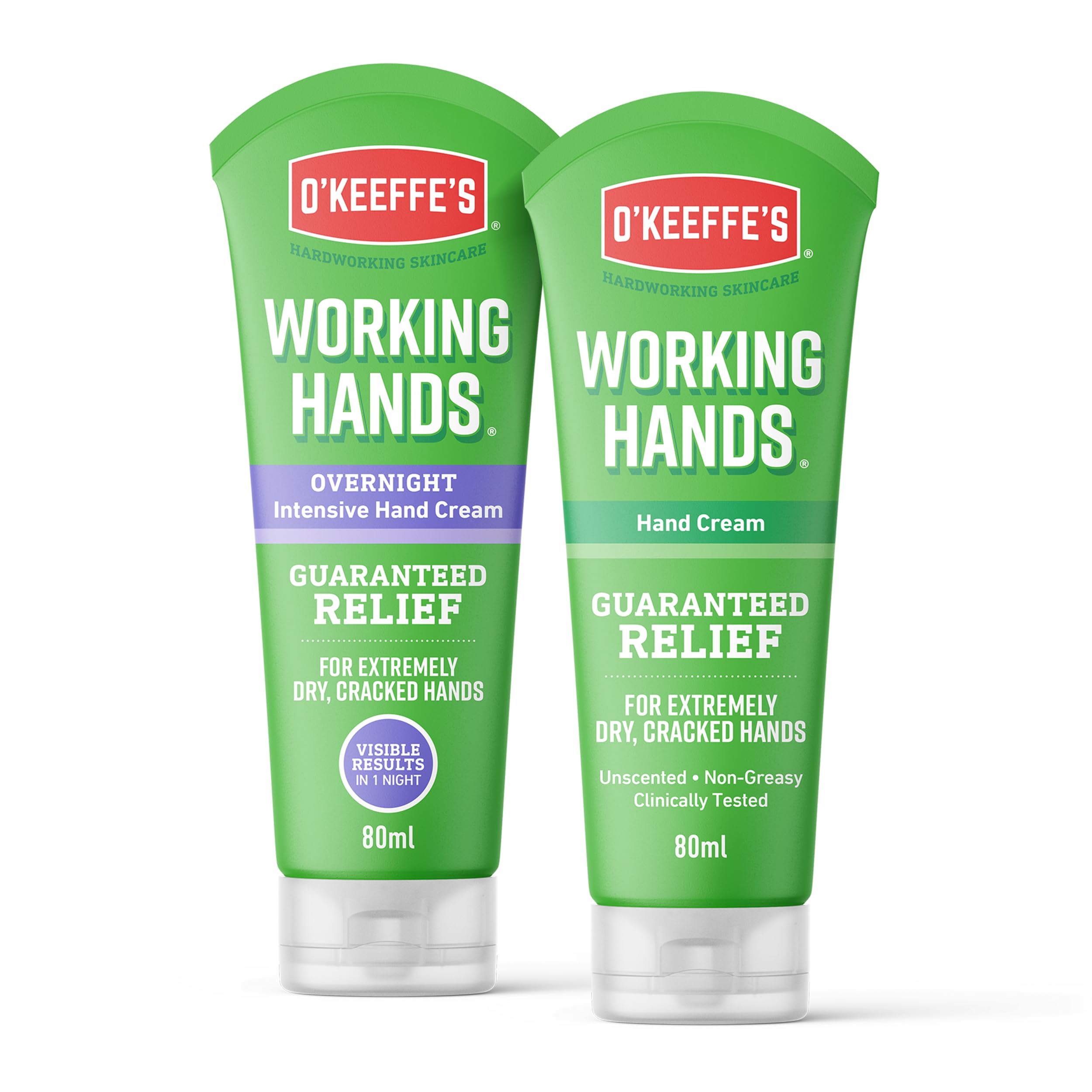 O'Keeffe's Working Hands Overnight 80ml & Working Hands 80ml (Twin Pack - Hands)