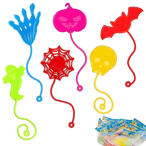 Halloween Party Bag Fillers, 40pcs Sticky Hands Bulk Toys for Kids 4-8 and 8-12, Halloween Party Favors, Goody Bag Stuffers, Pinata Fillers, Classroom Prizes, Carnival Prizes