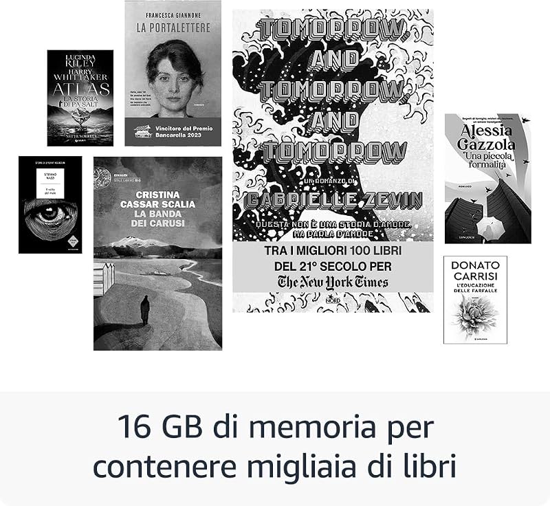 Kindle 16 GB (modello 2024), leggero e compatto, con cambi di pagina rapidi e contrasto elevato - Senza pubblicità - Nero