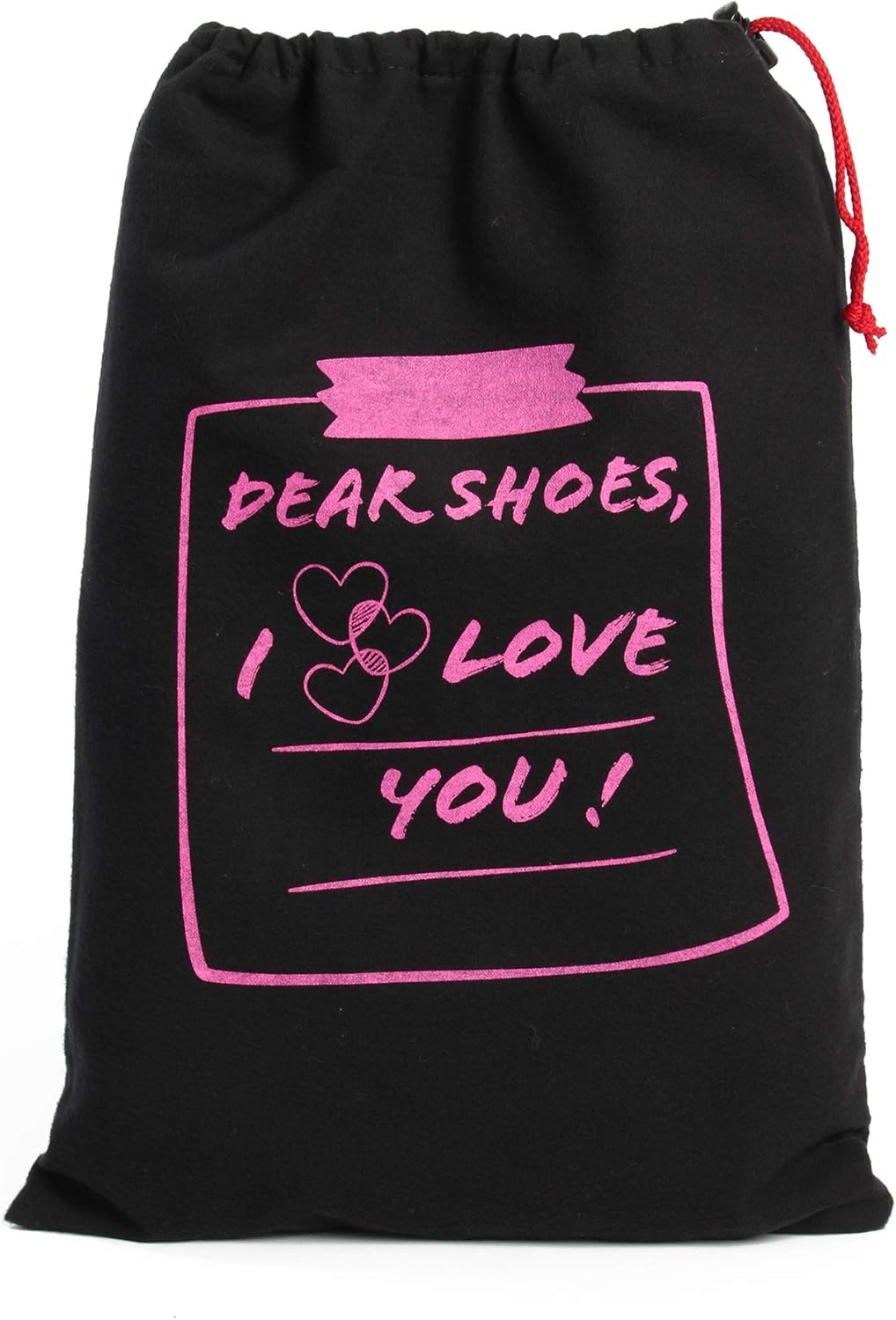 Earthwise Cotton Shoe Storage Travel Bags with Drawstring Made in the USA 17 inches X 12 inches (2 Pack)… (GoodShoes-LoveYou): Shoes