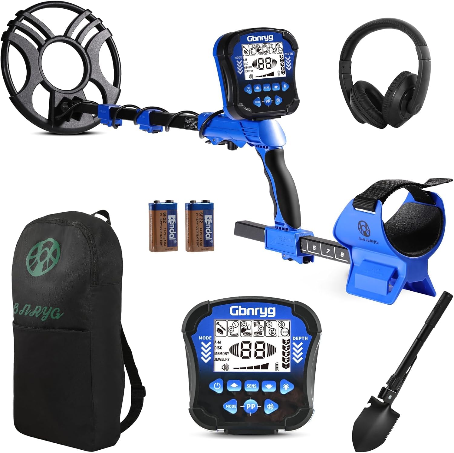 Photo 1 of Gbnryg Metal Detector for Adults Waterproof-Professional Higher Accuracy Gold Detector with LCD Display,5 Mode,Advanced DSP Chip 12" Coil Metal Detector