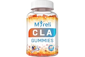 MYRELI CLA 1000mg Vegan Gummies for Men and Woman 1000mg - 60 Vegan Conjugated Linoleic Acid Chews for Lean Body Support & Caloric Regulation, Resistance Supplement Chews for Muscle, Sugar-Free, Non-GMO