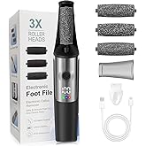 Electric Foot Callus Remover,Smooth Pedicure Wand Rechargeable Electric Foot File,Professional Pedicure Tools for Dry, Dead, Cracked, Hard Skin, at Home Feet Spa Care Kit for Men & Women
