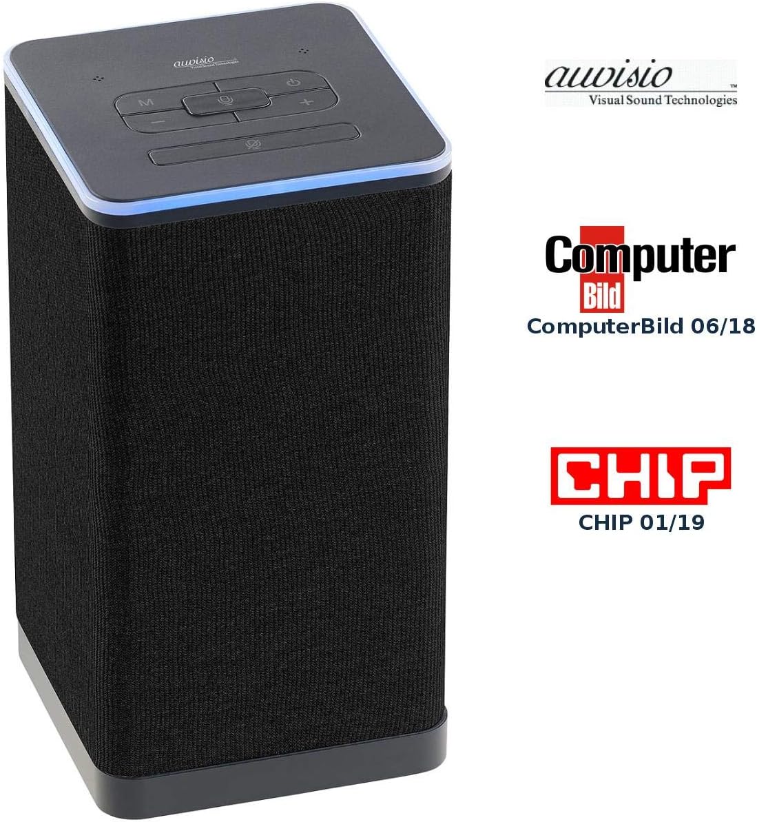 auvisio WLAN Speaker: WLAN-Multiroom-Stereo-Lautsprecher mit Amazon Alexa und Akku, 20 Watt (Smart Lautsprecher)