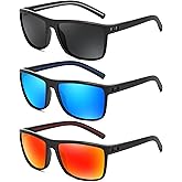 FEISEDY Polarized Sunglasses for Men and Women Lightweight Frame Sun Glasses with UV400 Protection for Driving Fishing B0301