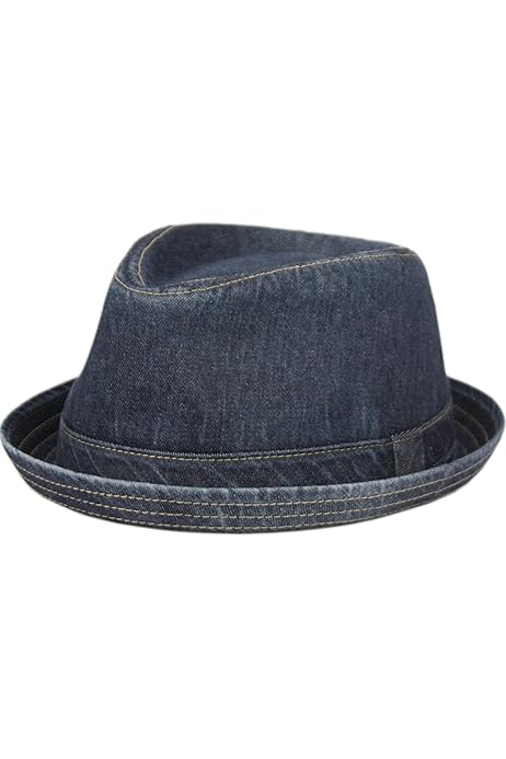 Mens Fedora Hats Premium Jens Fbric Solid Color Fedor Ht Kuwit