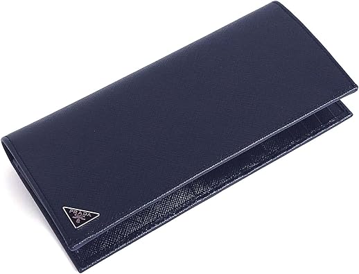 Amazon プラダ Prada メンズ 二つ折り長財布 Saffiano Triangolo Baltico ネイビー 2mv6 Qhh F0216 並行輸入品 Prada プラダ 財布