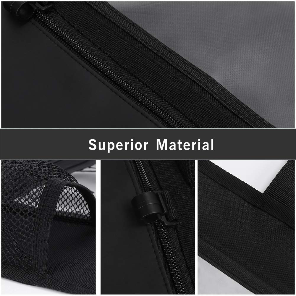 Flysea Car Backseat Organizer, Kick Mats Car Seat Protector, Kids Backseat Organizer Garbage Can with Touch Screen Tablet Holder and Storage Pockets for Toys Book Bottle Drinks Toddlers Baby, 2 Pack