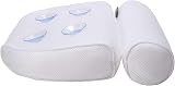 Taylor & Brown Spa Bath Pillow Large 38x35cm White Head Neck Shoulder Back view 6