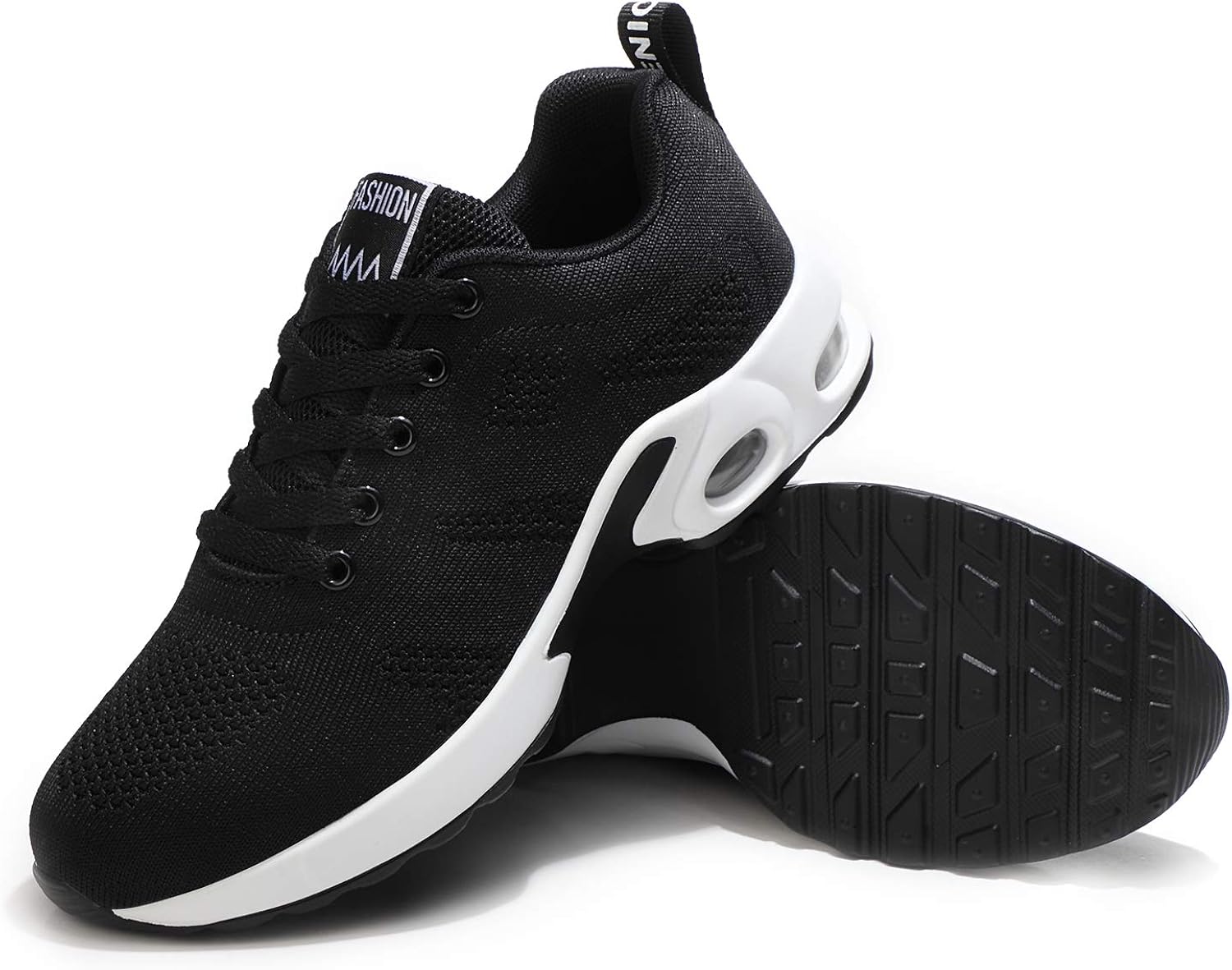  | Women's Sports Running Shoes Breathable Tennis Fashion Lightweight Walking Sneakers Air Gym Sneakers Black | Walking