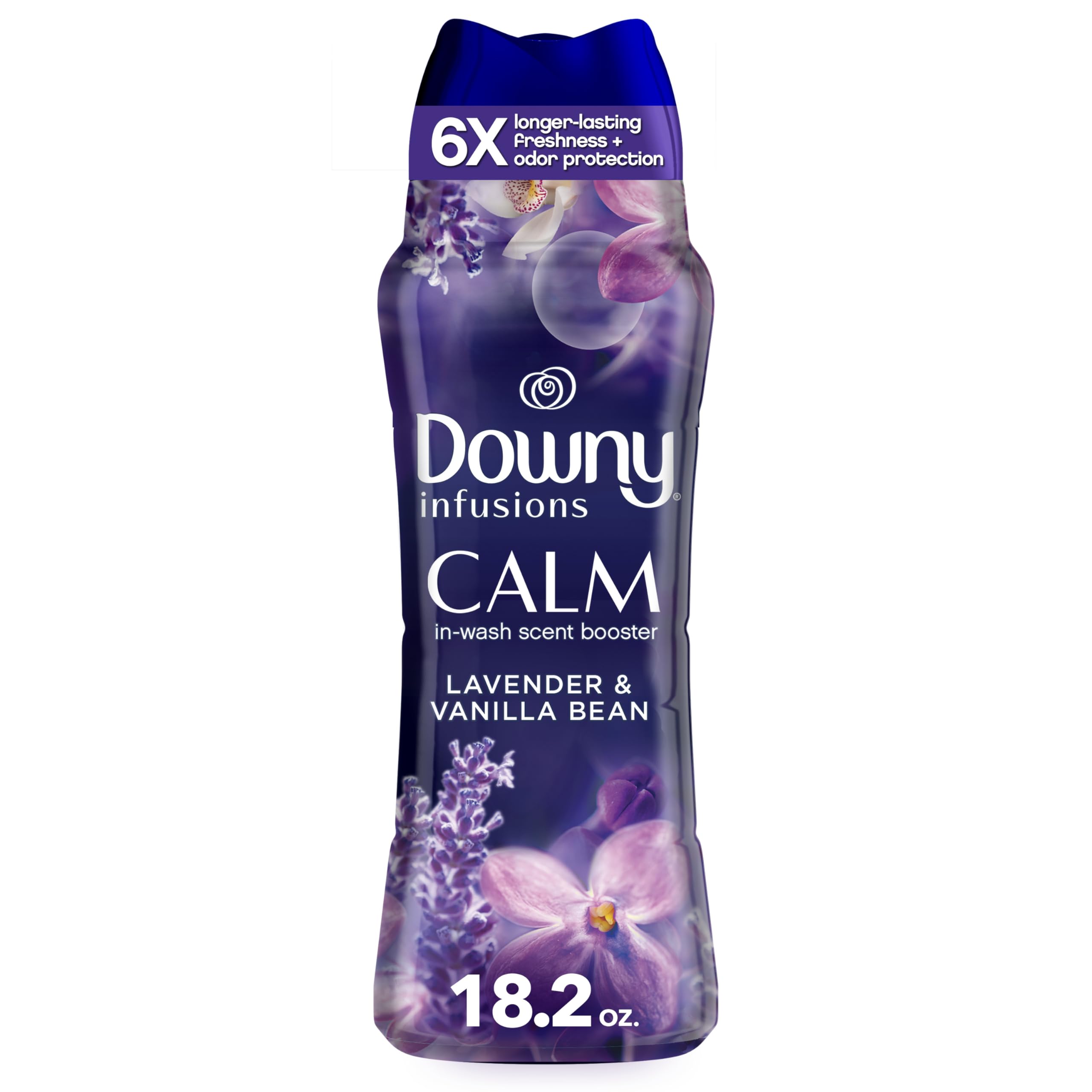 Downy Infusions In-Wash Laundry Scent Booster Beads, CALM, Soothing Lavender and Vanilla Bean, 18.2 oz