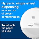 Tork SmartOne Toilet Roll Dispenser White T8 High Capacity Elevation view 4