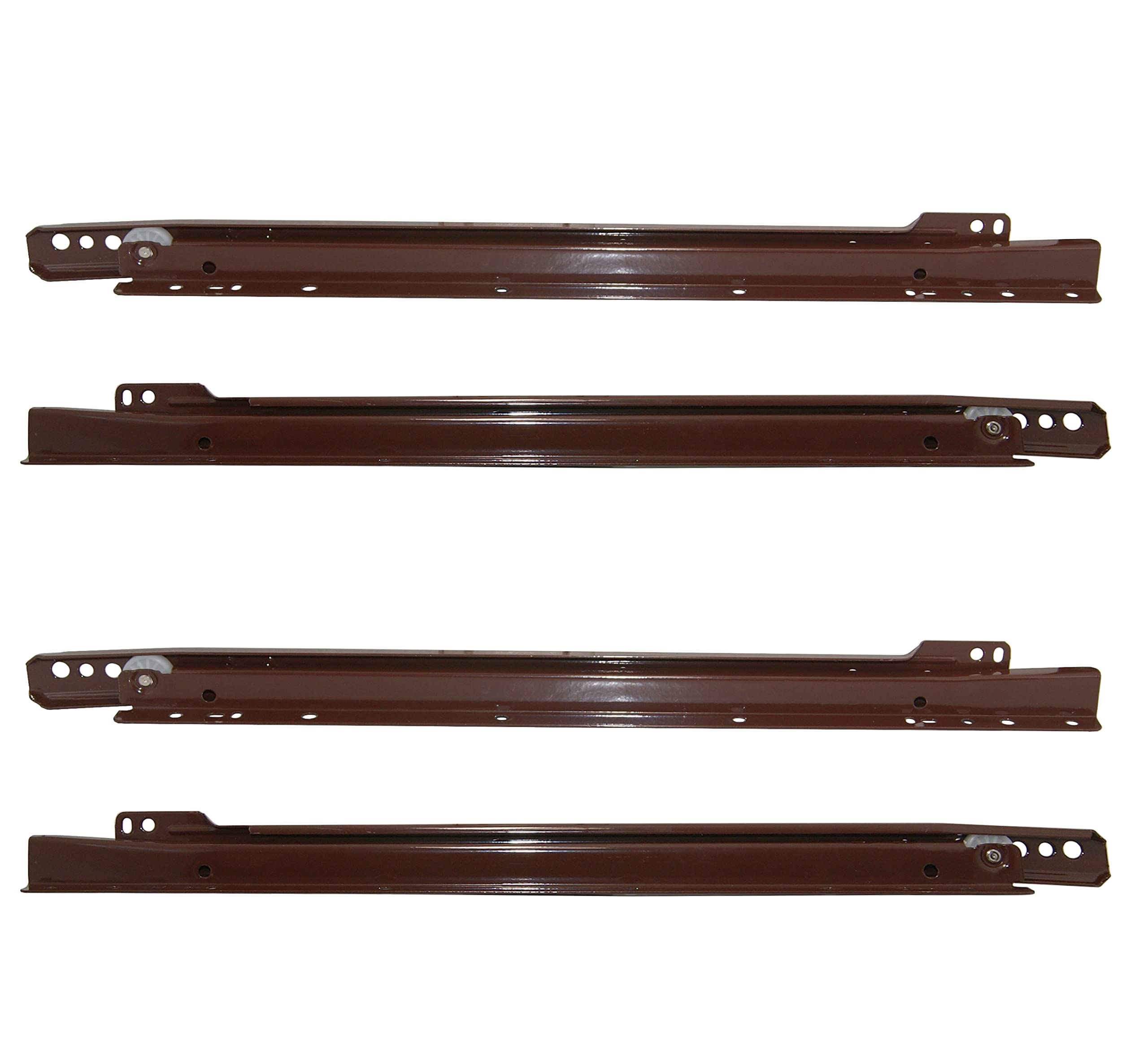 bricoleva.it Pack of guides for drawers and drawers not cushioned brown in more variants Measure 50 cm Pack of 2 pairs