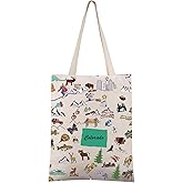 FEELMEM Colorado Travel Gift Colorado Gifts Vacation Canvas Tote Bag Colorado Trip Souvenir Shoulder Bag Colorado Merchandise