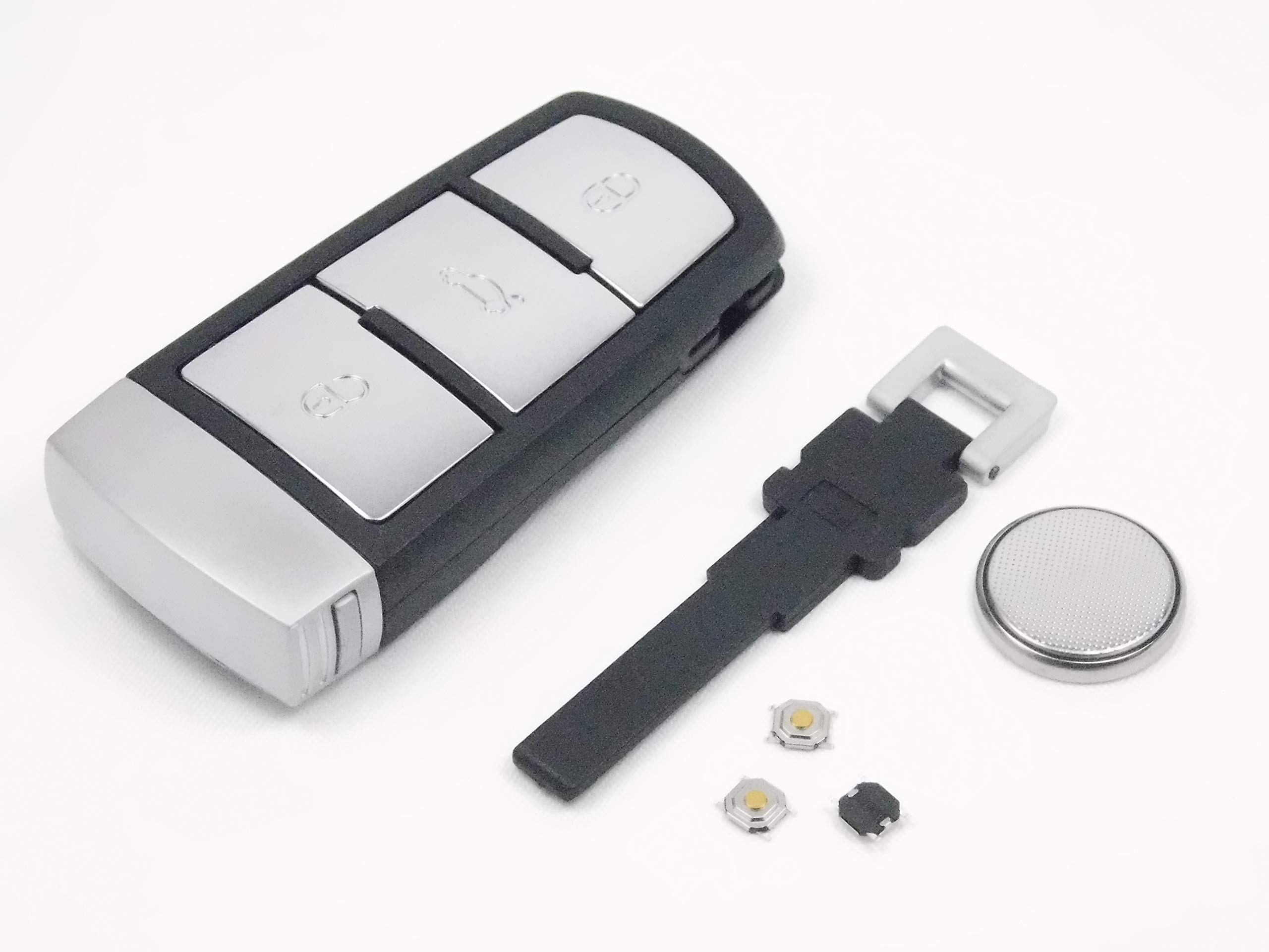 Automobile Locksmith Repair Kit for VW Volkswagen Passat Mk7 B6 3 Button Remote Key Repair Shell Replacement