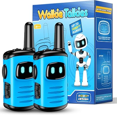 EUTOYZ Walkie Talkie Toy for Kids Light Blue Outdoor 3-12 Years